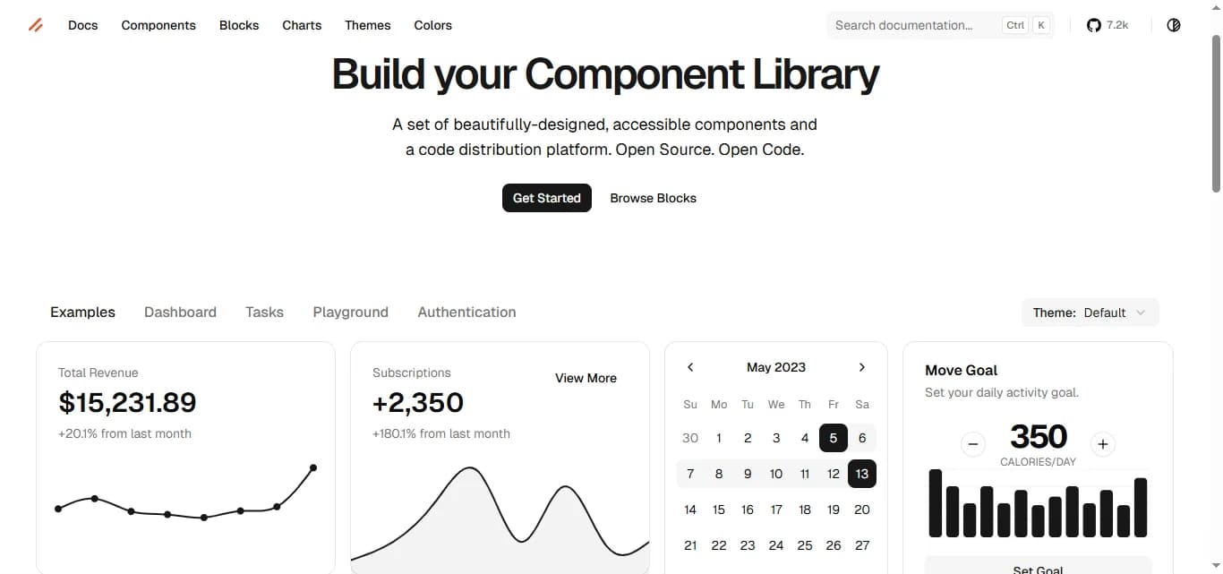 shadcn‑svelte template preview
